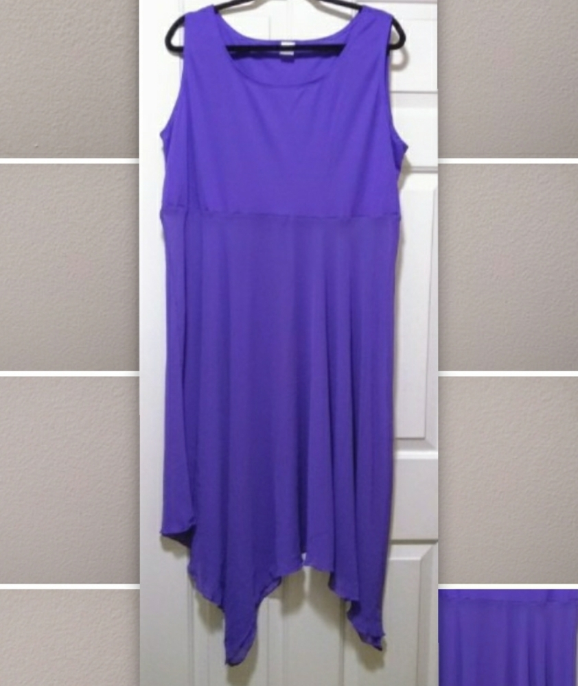 NWOT Long, Flowy Monochromatic Violet Tank